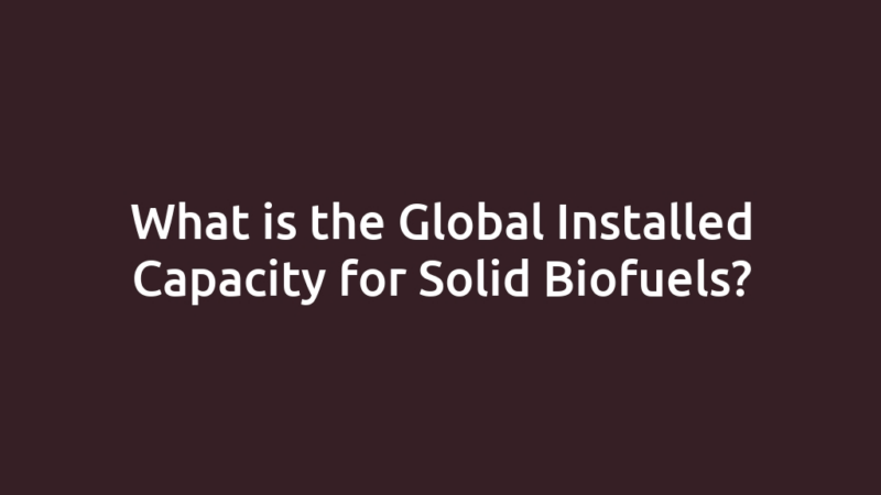 What is the Global Installed Capacity for Solid Biofuels?