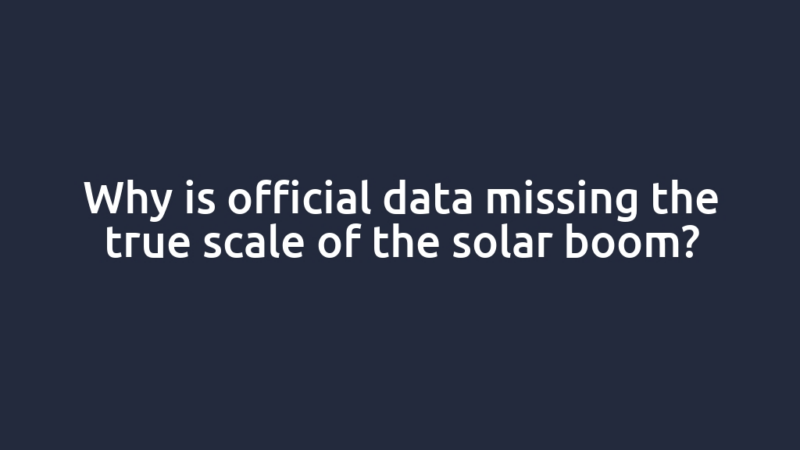 Why is official data missing the true scale of the solar boom?